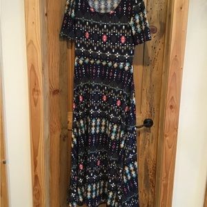 LuLaRoe L A-line Maxi Dress